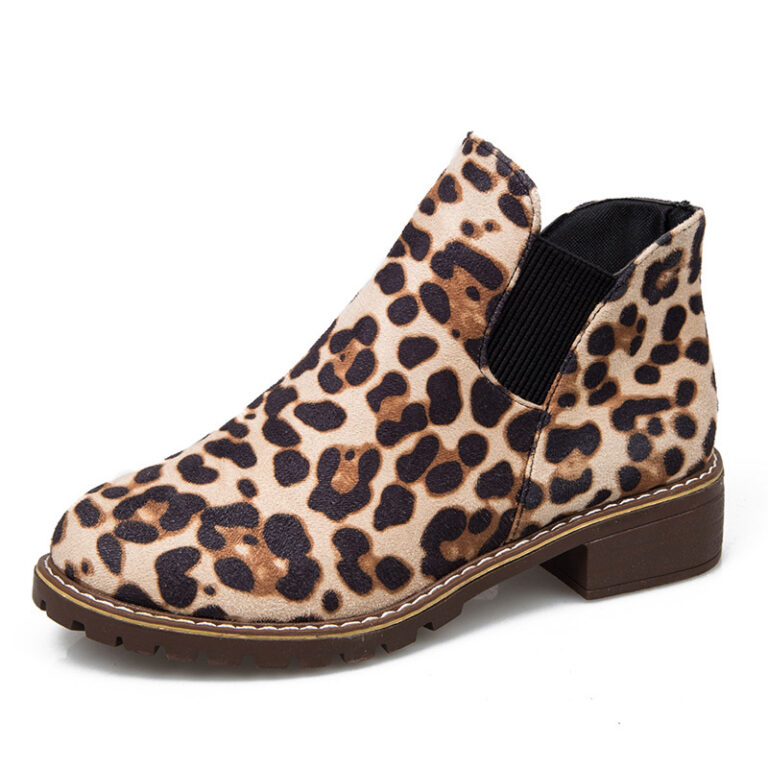 Leopard print elastic for women's shoes - Image 4