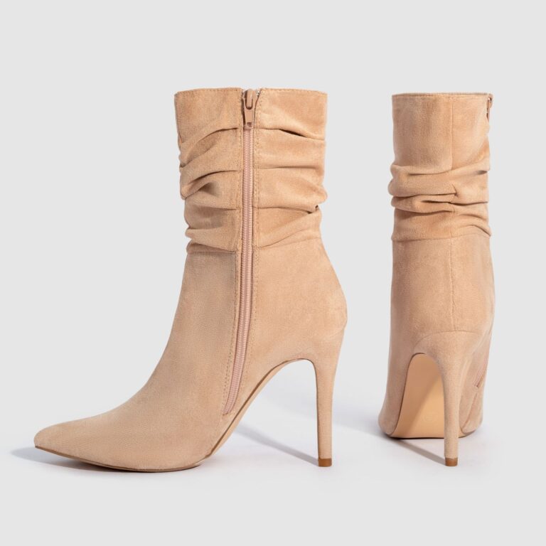 Women's Fashion Suede Pointed High Heels Boots - Image 7