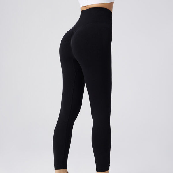 Seamless Leggings Yoga Pants Tummy Control Workout Running Yoga Leggings For Women - Image 3