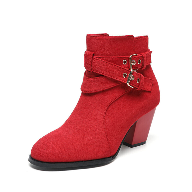 Women's Ankle Boots New Fashion Ankle Boots Comfortable Suede - Image 6