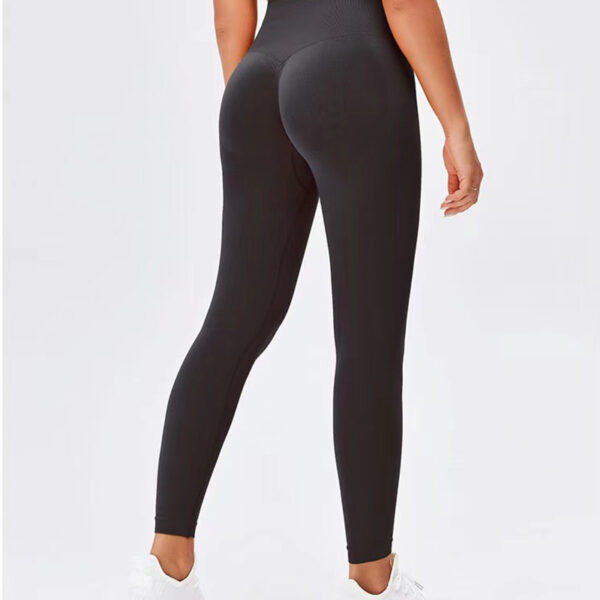 Seamless Leggings Yoga Pants Tummy Control Workout Running Yoga Leggings For Women - Image 4