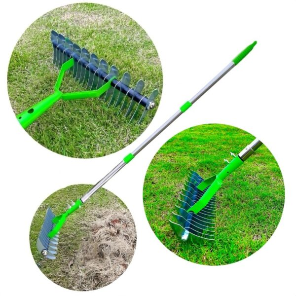 Gardening Tools Lawn Hay Rake Garden Deciduous Rake Soil Ripper Garden Soil Rake - Image 4