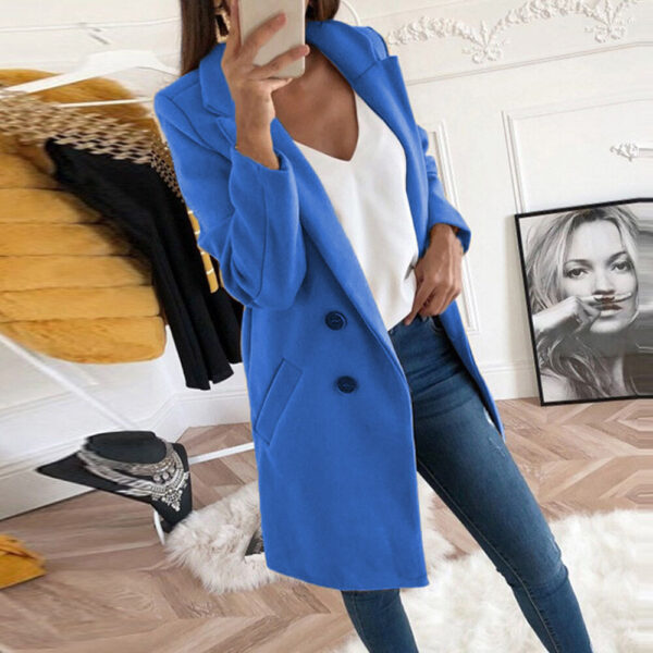 Medium Long Wool Coat - Image 7