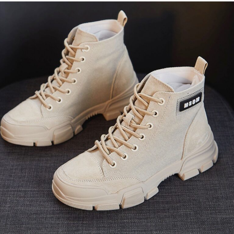 New Desert Boots All-match Student High-top Canvas Short Boots - Image 5