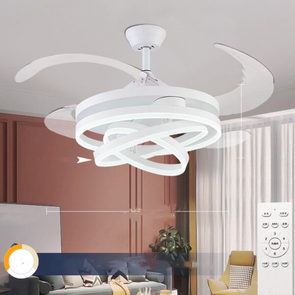 Household Living Room Bedroom Lights With Electric Fans And Chandeliers - Image 4