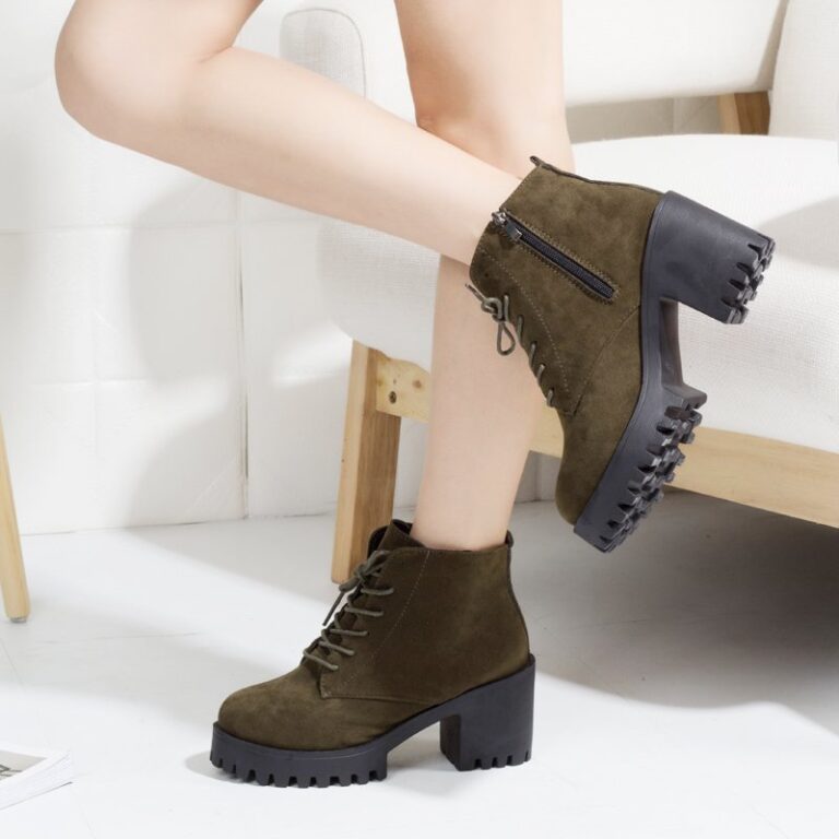 Autumn And Winter British Style Women's Shoes With Thick Heel Ankle Boots - Image 6