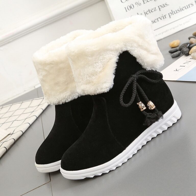 Two-wear cotton shoes with fleece to keep warm - Image 5