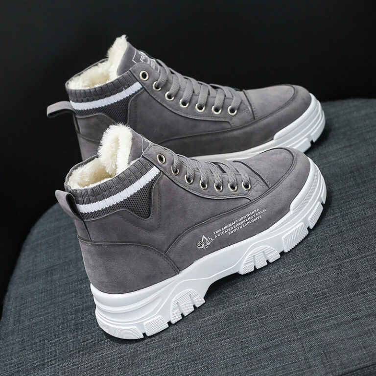 Ladies Casual Shoes Lace-up Fashion Sneakers Platform Snow Boots Winter Women Boots Warm Plush Women's Shoes - Image 2