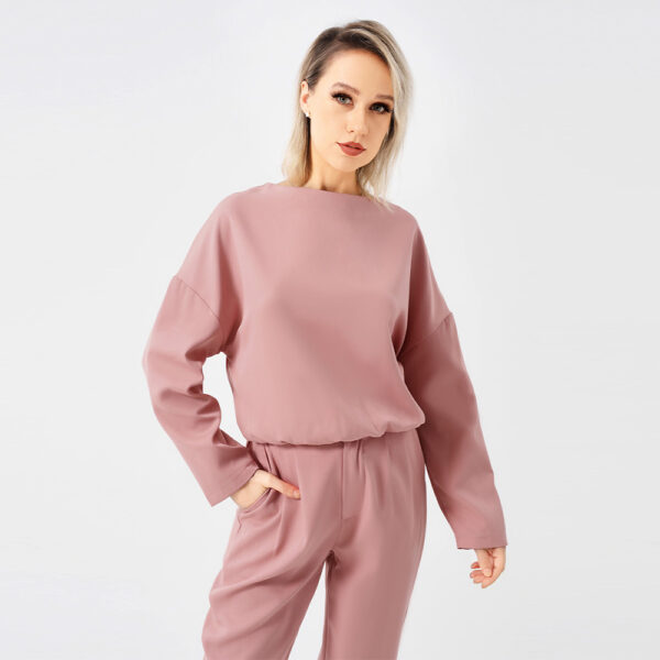 Sweater Two Piece Long Pants Set - Image 9