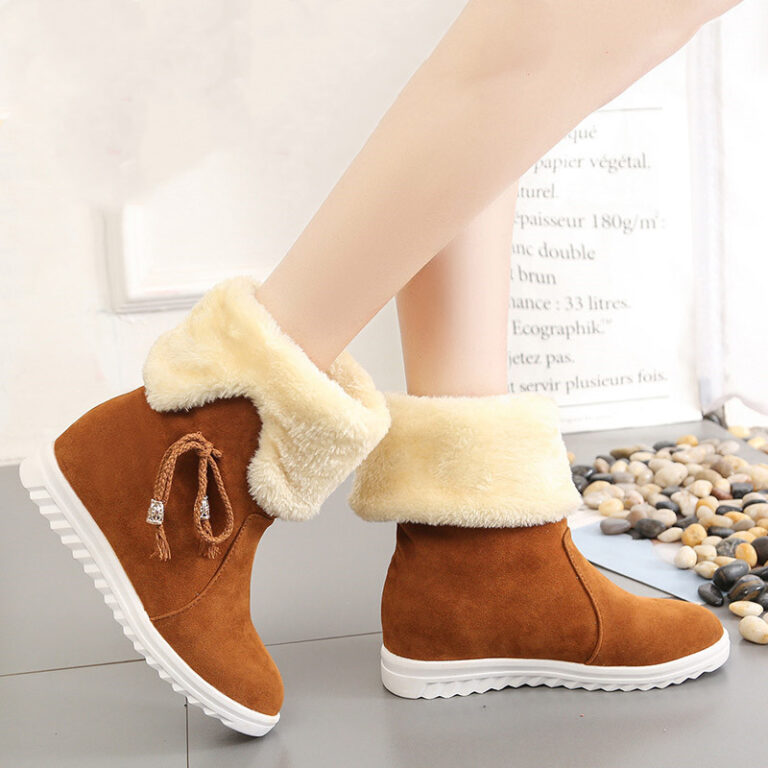 Two-wear cotton shoes with fleece to keep warm - Image 4