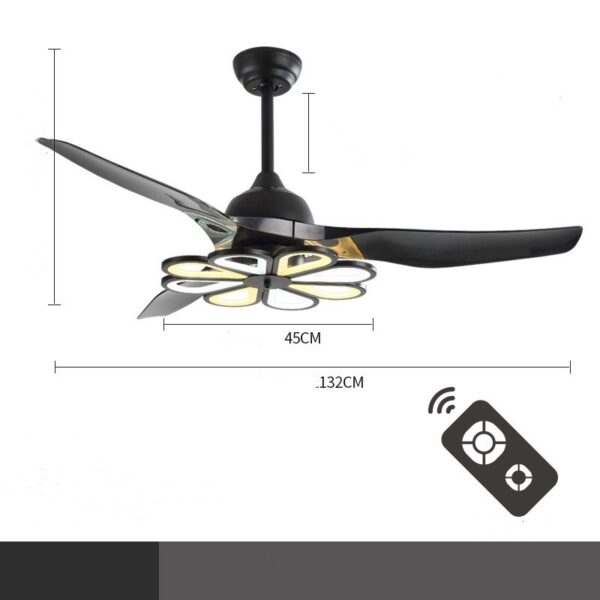 Nordic Modern Simple Frequency Conversion Ceiling Fan Light - Image 2