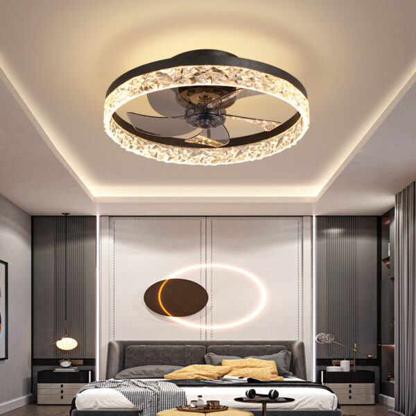 Home Living Room Bedroom Electric Fan Invisible Ceiling Light - Image 4