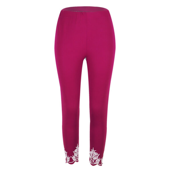 Slim Slimming Printed Cropped Trousers - Image 3