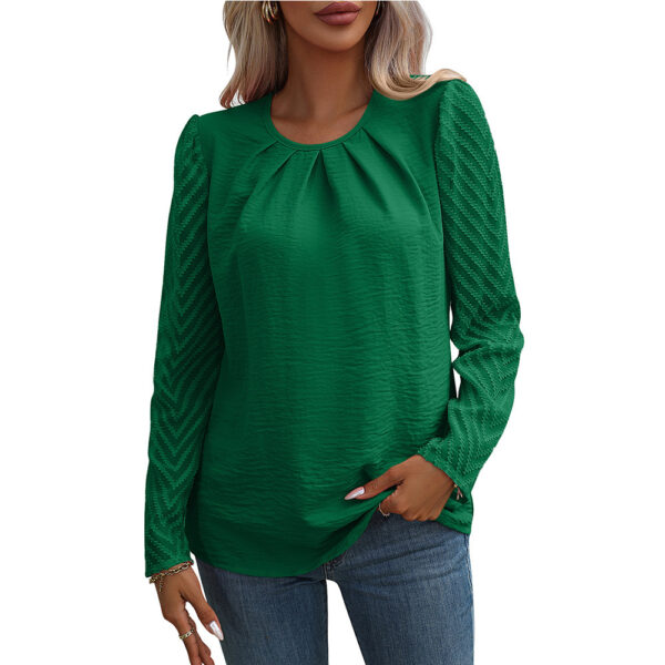 Chiffon Sheer Long Sleeve Temperament Shirt - Image 5