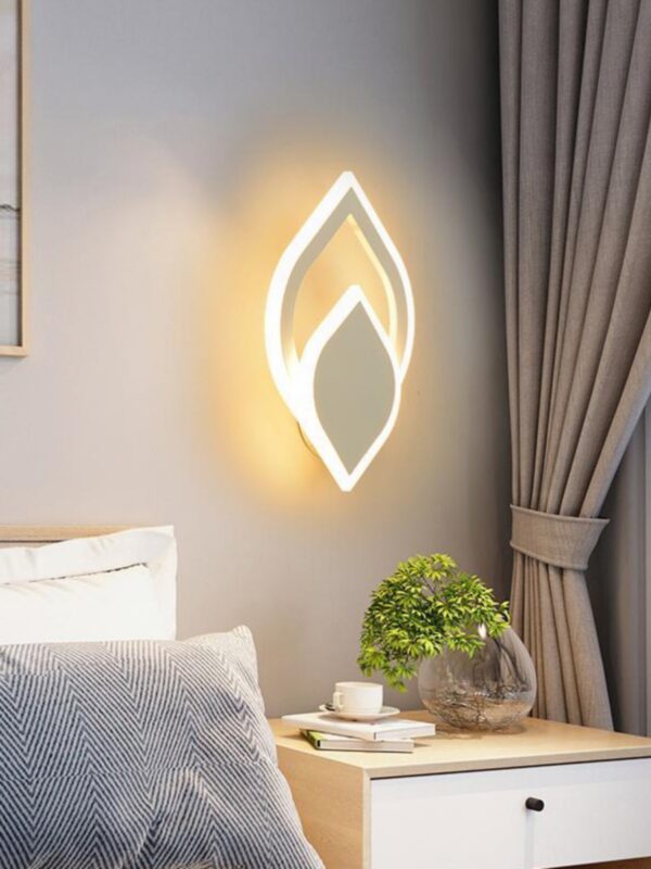 LED Heart-shaped Creative Bedroom Living Room Road Background Wall Bedside Lamp - Image 3