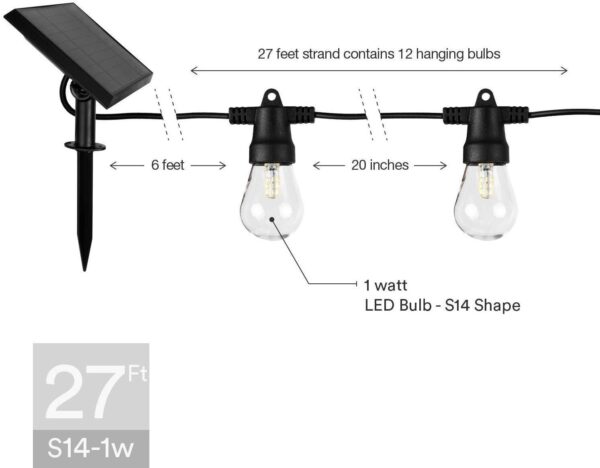 Waterproof LED Outdoor Solar String Lights - Image 3