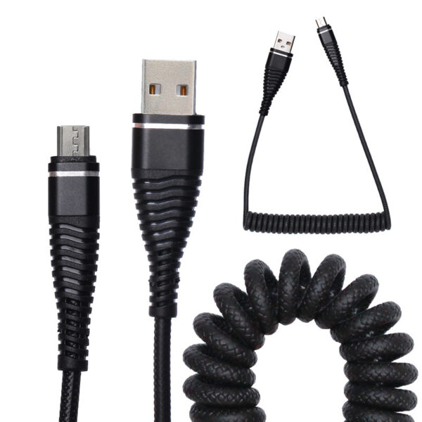 Spring Data Cable Micro USB Android Fast Charging Cable - Image 7