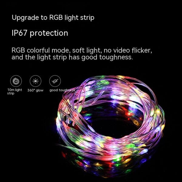 LED Christmas Festival Rechargeable Outdoor Camping Tent String - Image 9