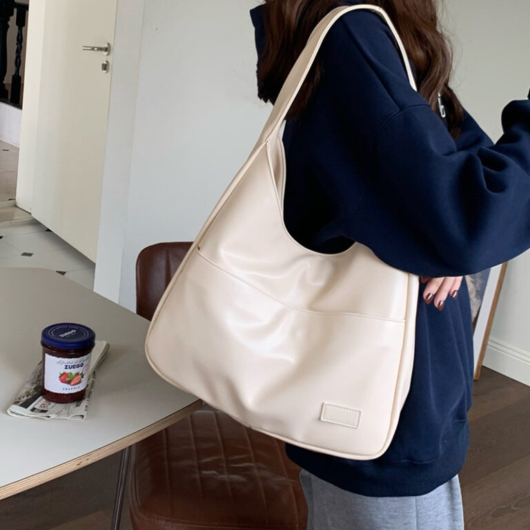 Fashion Tote Bag Large Capacity Casual Shoulder Bag Women's Commuting Handbag College Student - Image 3