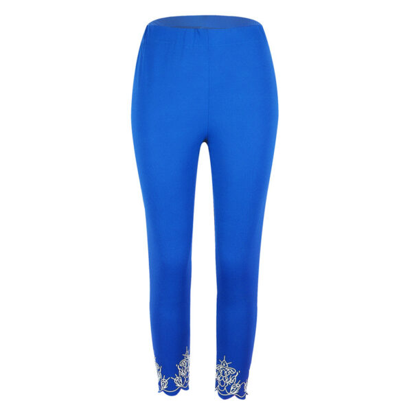 Slim Slimming Printed Cropped Trousers - Image 4