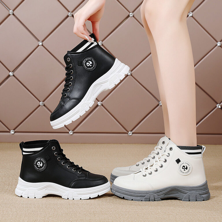 Fall High Top Sneakers White Internet Celebrity Student Casual Shoes