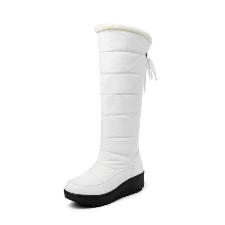 Women's Mid-calf Comfortable Platform Waterproof Down Cotton Snow Boots - Image 2