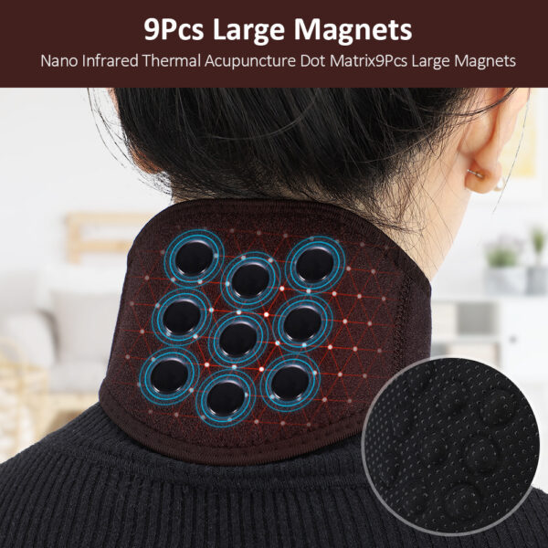 9 Magnets Elastic Physiotherapy Neck Mask - Image 4