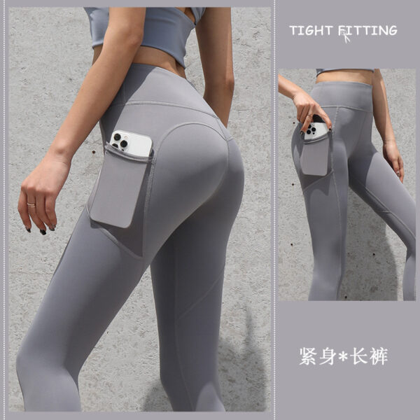 Gym Sport Seamless Leggings With Pockets Push Up High Waist Pants Women Fitness Running Yoga Pants Gym Sport Seamless Leggings - Image 4