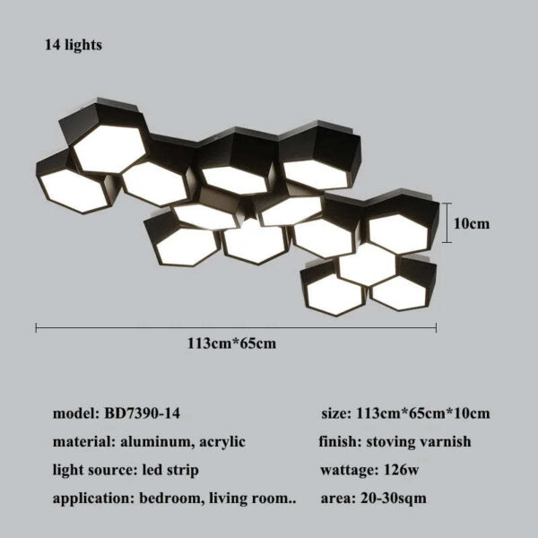 Bedroom Living Room Main Lamp Ceiling Led Ceiling Lamp - Image 2