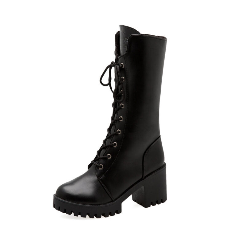 Martin boots with round toe side zip - Image 6