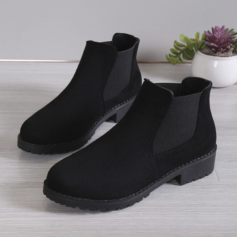 Women's Fashion Personality Chunky Heel Ankle Boots - Image 4