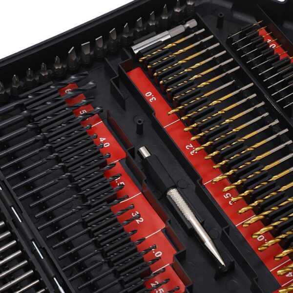 246PCS Multifunctional Combination Drill Bit Screw Bits Set Kit with Black Plastic Box - Image 4