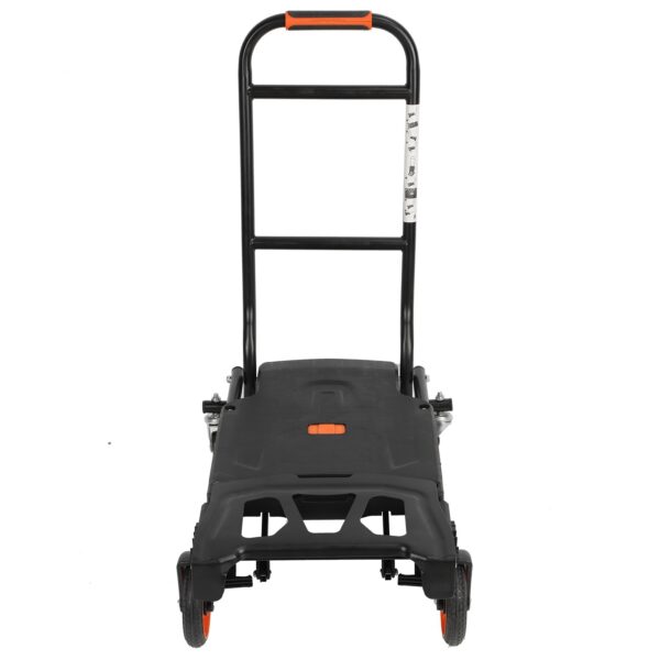 Portable Flat Bed Trailer Multifunction Foldable Hand Truck with 2 Straps for Home Use - Image 10