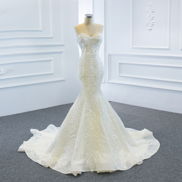 The Wedding Dress Wears Two Fishtail Tail Tube Tops, The Temperament Is Thin And Dreamy - Image 4