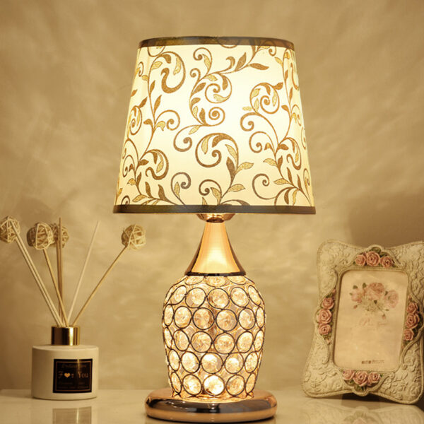 Crystal Table Lamp Ins Modern Bedroom Warm - Image 3