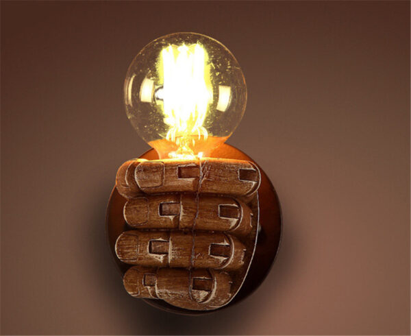 Fist resin wall lamp creates decorative wall lamp - Image 4