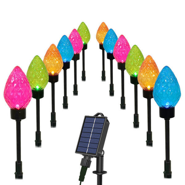 Christmas Lawn Garden Decorative Ground Lamp Strawberry Light - Image 4