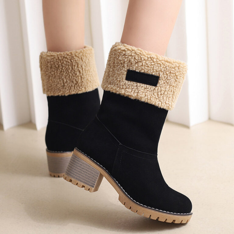 Fashion Personality Suede Low-cut Women's Boots - Image 3