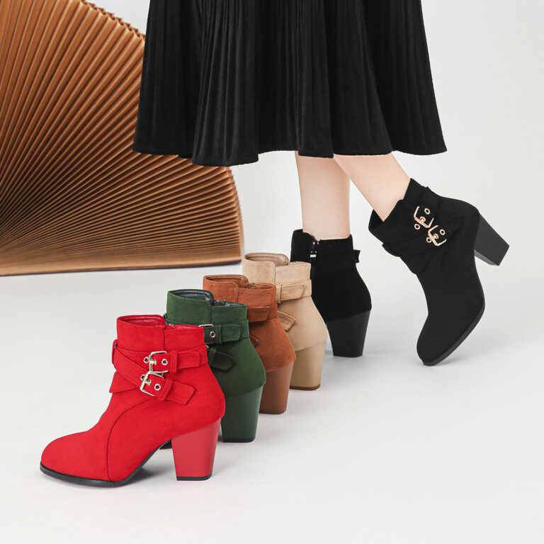 Women's Ankle Boots New Fashion Ankle Boots Comfortable Suede - Image 5