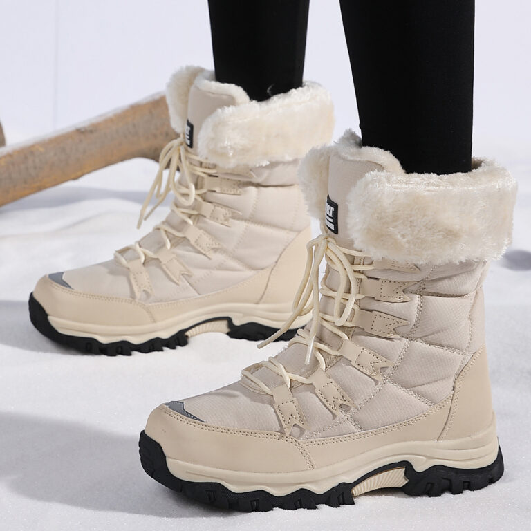 Velvet Warm Cotton Snow Boots High Cotton-padded Shoes - Image 9