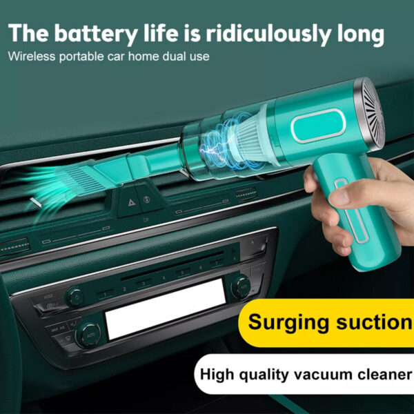 Cordless Hand-Held Vacuum Cleaner Mini Portable Car Auto Home Wireless Handheld Vacuum Cordless, Portable Car Vacuum Cleaner With Powerful Suction And Brushless Motor, Rechargeable - Image 4