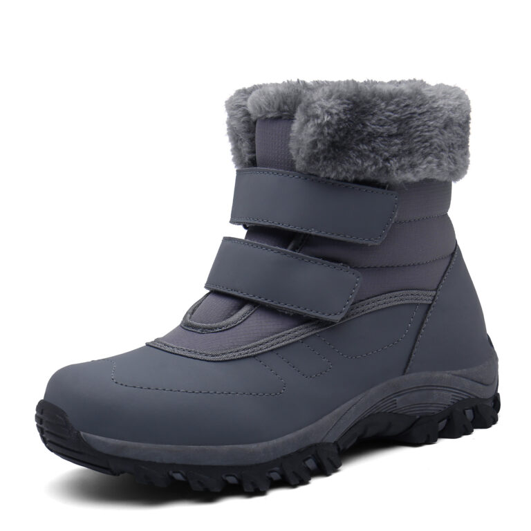 Ladies High-top Plus Velvet Cotton Shoes Padded Snow Boots - Image 5