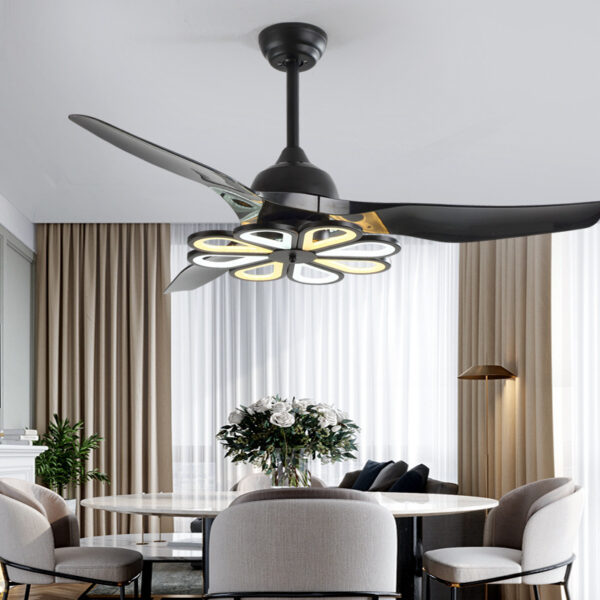 Nordic Modern Simple Frequency Conversion Ceiling Fan Light - Image 8