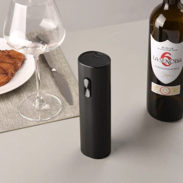 Electric Wine Opener Set Automatic Wine Opener Spiral Corkscrew Battery Powered One-click Button Can Opener For Home Party Bar - Image 2