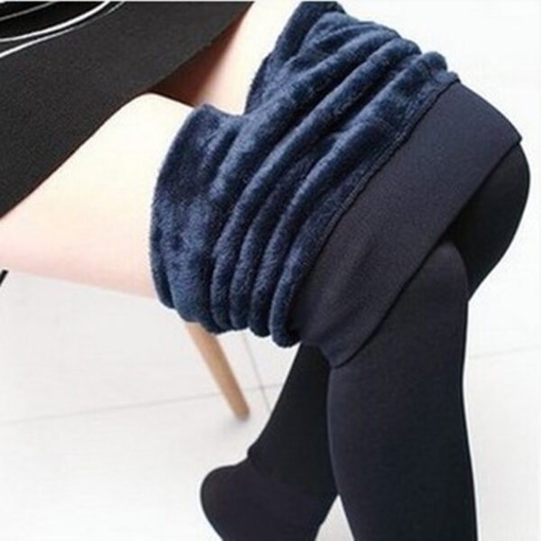 Fleece Leggings Winter Warm Thick High Stretch Plus Velvet Skinny Fitness Woman Pants Suitable Weight 45-75kg - Image 9