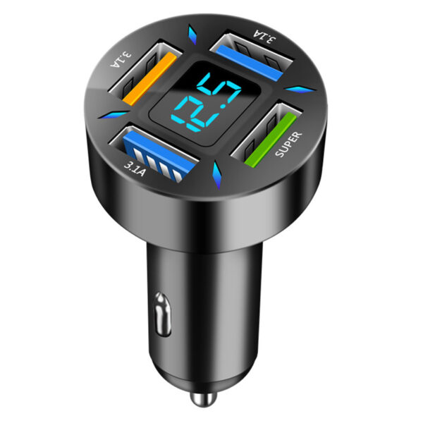 Quick Universal Transfer Plug Multi-function Car Charger USB4 Port - Image 4