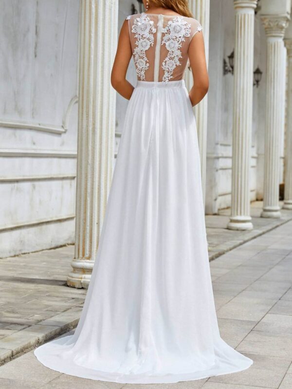 Chiffon Lace Trailing Wedding Large Swing Dress - Image 5