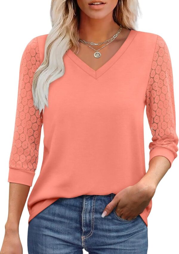 Hollow-out Lace Tops Casual Loose - Image 10