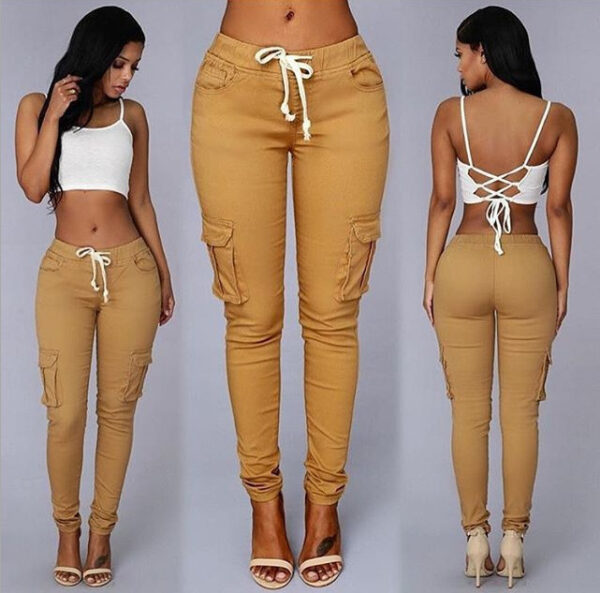 Women's multi-bag casual pants - Image 6