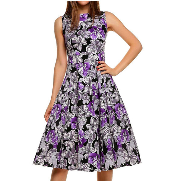 Vintage print dress - Image 4